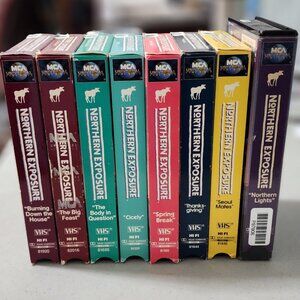 VHS Shows "Northern Exposure."  8 VHS Shows in all.
